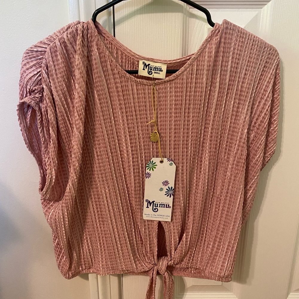 pink Show Me Your MuMu blouse